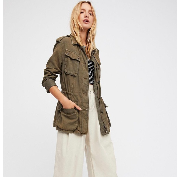 FREE PEOPLE NOT YOUR BROTHERS SURPLUS JACKET Size S - Picture 4 of 16